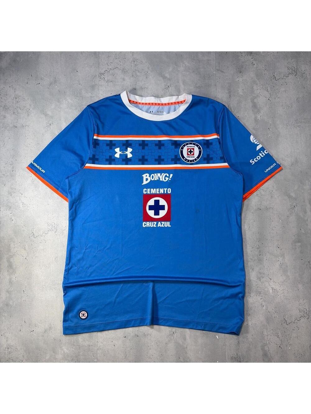 Y2K Blue Under Armour Cruz Azul 2015 Liga MX Futbol Jersey